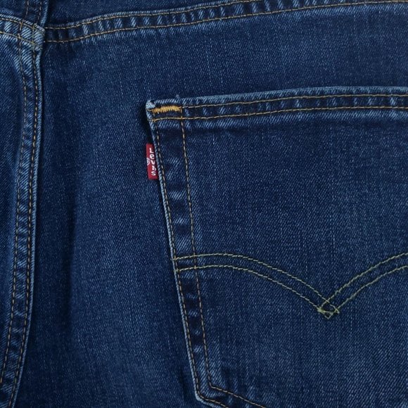 🚫SOLD🚫LEVI'S 527 Boot Cut Jeans Mens Sz 34x30 Dark Washed Faded Whiskered - Picture 4 of 14